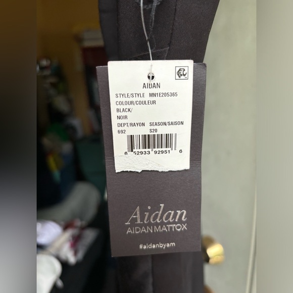 Black Maxi Luxury Dress with Silk hang | with tags - Picture 4 of 6